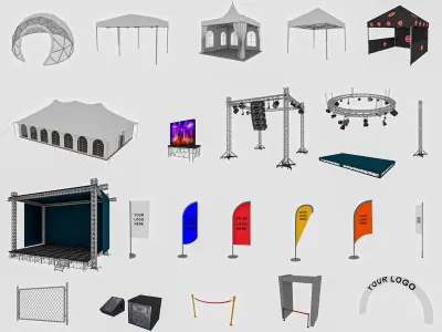 Event Exhibition pack 3D model purchase