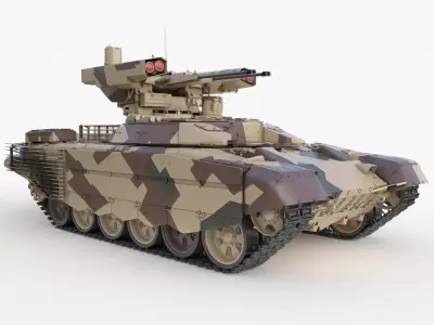 Tank Terminator BMPT 72 Desert 3D model