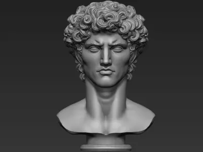 Antique Male Bust 3D print model