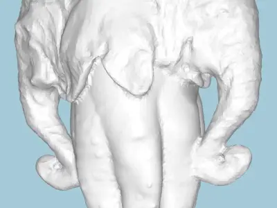 MakeIT Elephant Vase Planter 3D Model 3D model