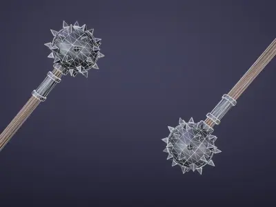 Stylized Morning Star Low-poly 3D model
