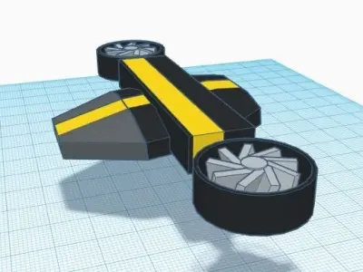 EDF Powered Drone Concept 3D print model