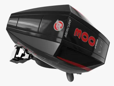  Mercury 300HP Pro XS Boat Engine Black 