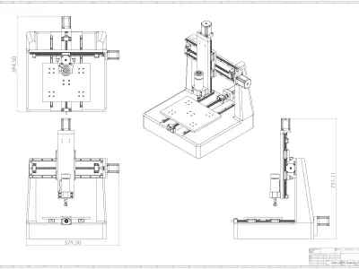 Talon 500W Desktop CNC Router 3D model