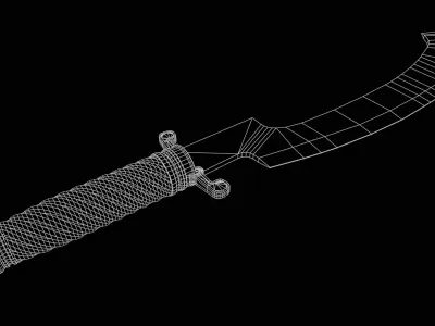 Khopesh Low-poly 3D model