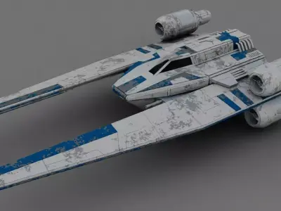 Rogue one UWING Ship 3D model