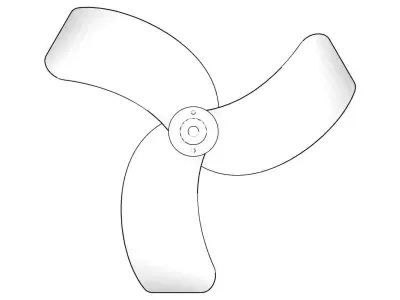 Propellor Fan 3D print model