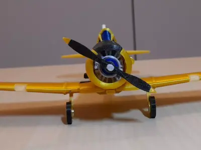 PLANE NORTH AMERICAN T-6 TEXAN 3D print model
