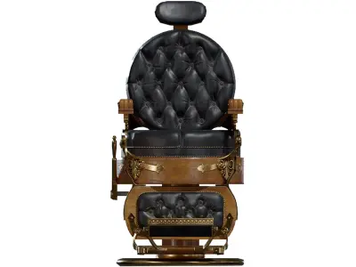 Barber Chair Low-poly 3D model