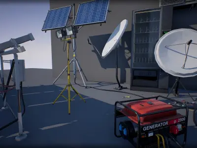 Industry Props Pack 5 Low-poly 3D model