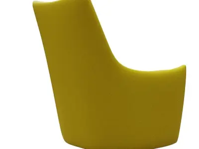 Contemporary Armchair Low-poly 3D model