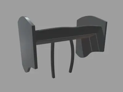 Car Spoiler 019 Low-poly 3D model