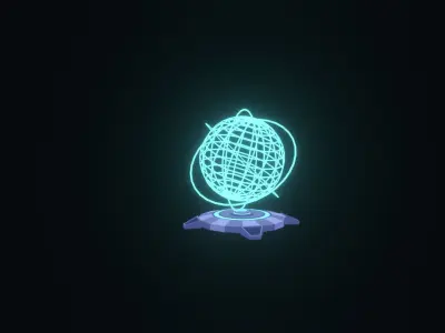 Toony Series - Sci-Fi Stylized Hologram - with Animation Low-poly 3D model