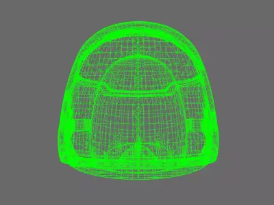 Space Knights V4 Savage Plain Shoulder Pads Type B 3D print model