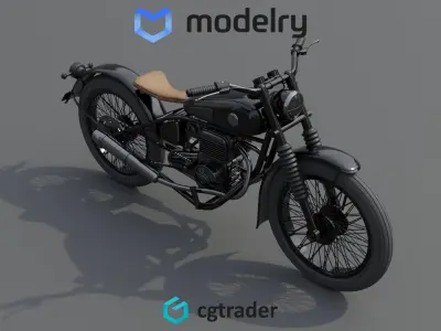 Motorcycle 3D model 5