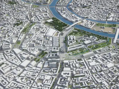 Moscow Low-poly 3D model