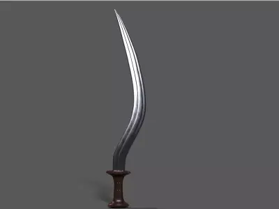 Shotel Sword 3D model