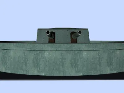 Gun emplacement 3D model
