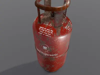 Cylinder 3D Model  Low-poly 3D model