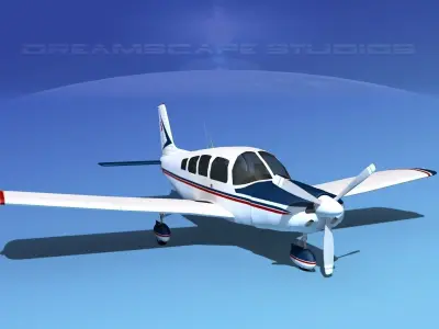 Piper Cherokee Six 260 V03 3D model