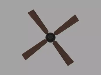 Vintage Ceiling Fan Free 3D model