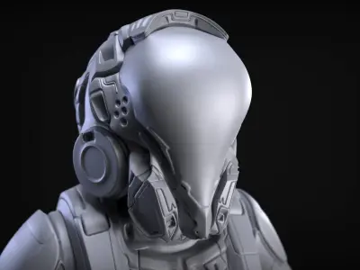  Sci-Fi Armor 8 Sculpt 3D model