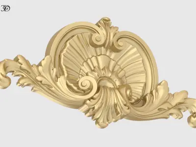 Shell With Acanthus Onlay 3D print model