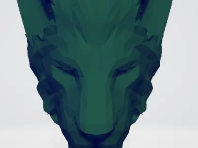lion head necklace Free 3D print model