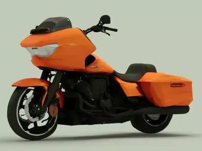 Harley Davidson Road Glide 2025 Free 3D model