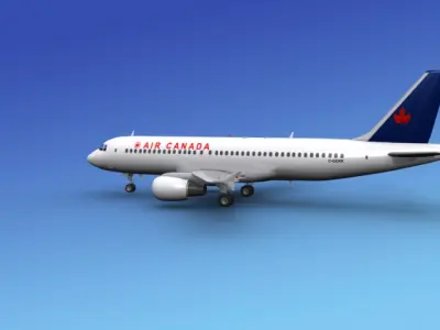 Airbus A320 Air Canada 2 3D model