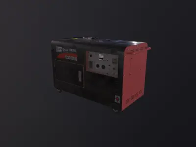 Generator 3D Model Low-poly 3D model