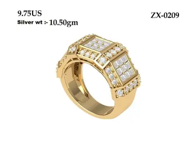 Wedding Ring  3D print model 351