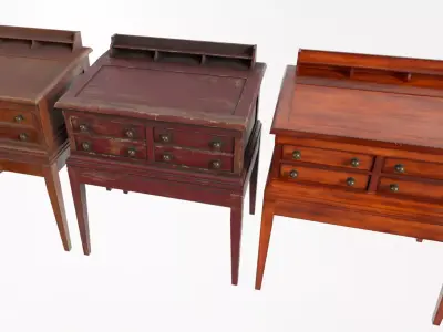 Store Desk Low-poly 3D model