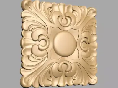Carved Decor 3D model get