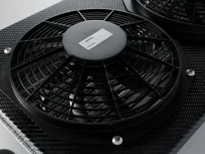 PWR intercooler with SPAL fans 3D model