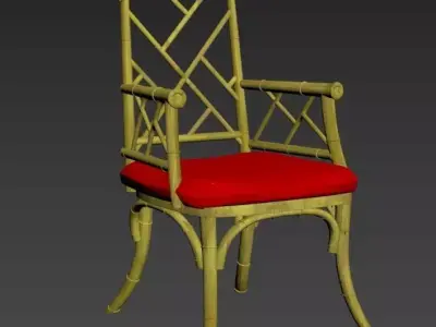 bamboo chair Free 3D model