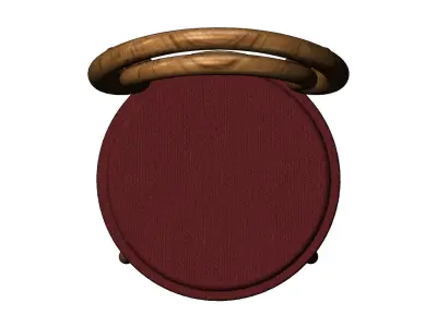 Miniature traditional bentwood chair mockup 3D print model