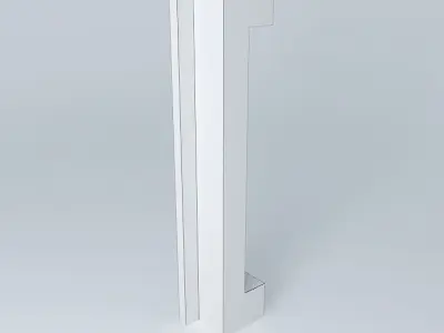 Isolator metal bracket with two holes 3D model