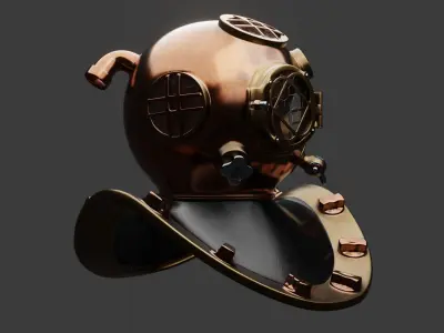 divers helmet 3D model