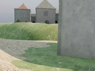 Abandoned Island Village 3D model