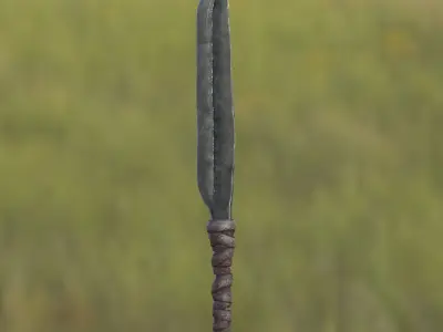 Knife Mark III Low-poly 3D model