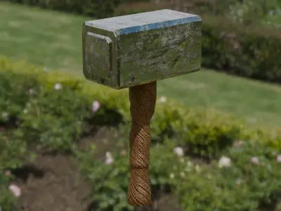 Realistic 3D Hammer Model Free 3D model