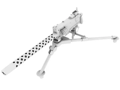 Browning M1919A4 3D model