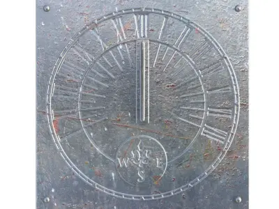 Antique Sundial 3D model