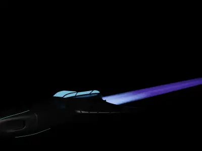 Planet and Spaceship 3D model 3D model