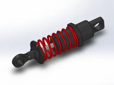 Shock absorber 3D model by abchene-beno - Rigged