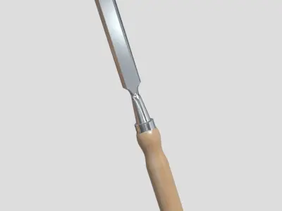 Chisel 2 for woodworking Low-poly 3D model