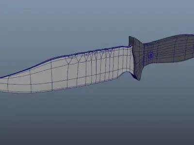 knife 3d model Free 3D model