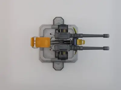 Turret Low-poly 3D model buy