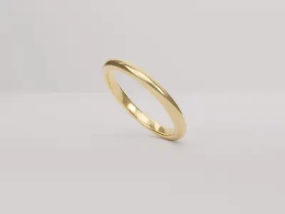 Plain Ring Model 3D Low-poly 3D model